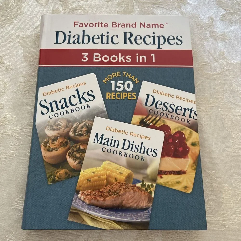 Diabetic Recipes 3 In 1 by Publications International Ltd. Staff (2015, Trade...